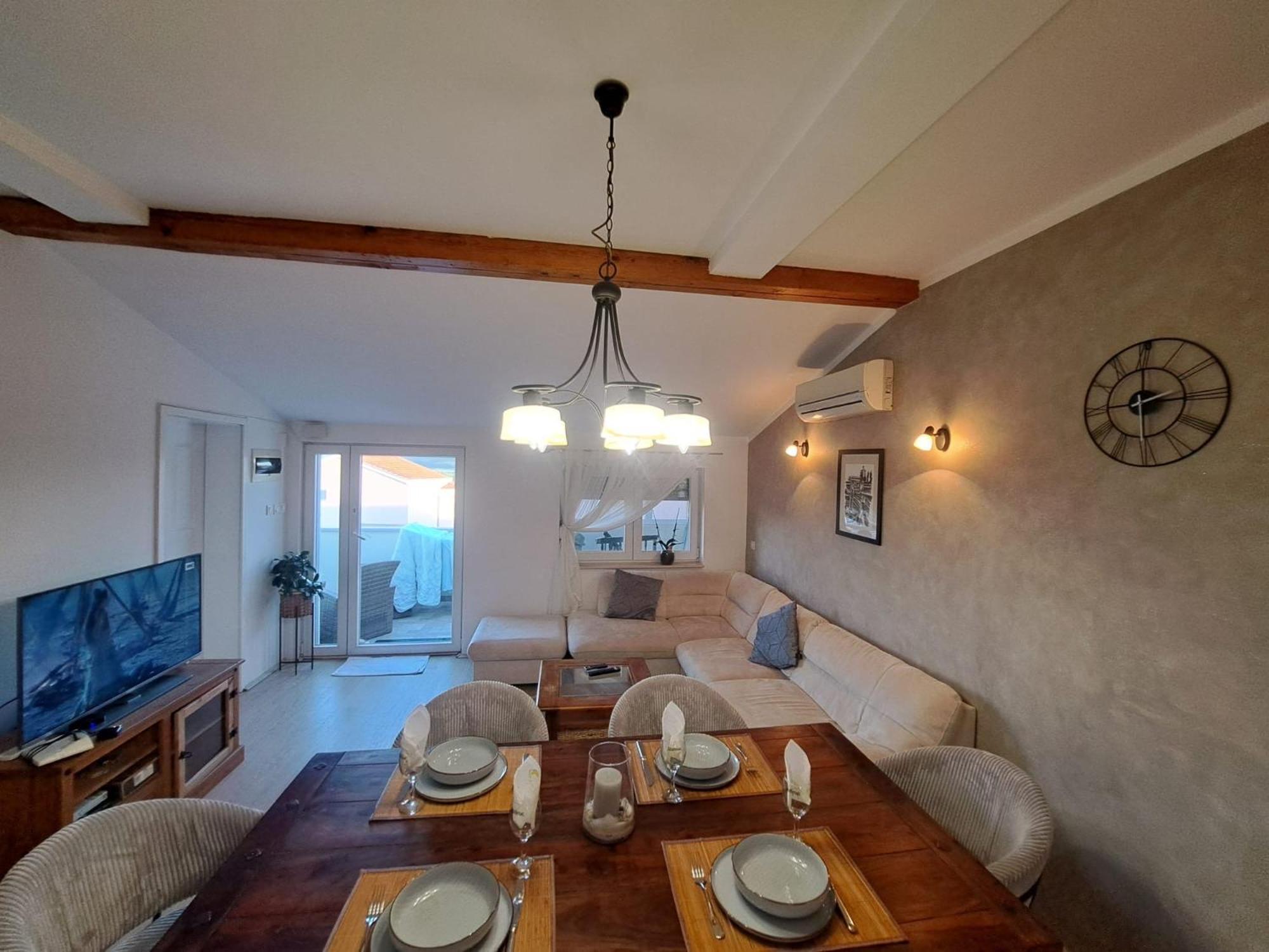 Apartman Lucia Posedarje Exterior foto